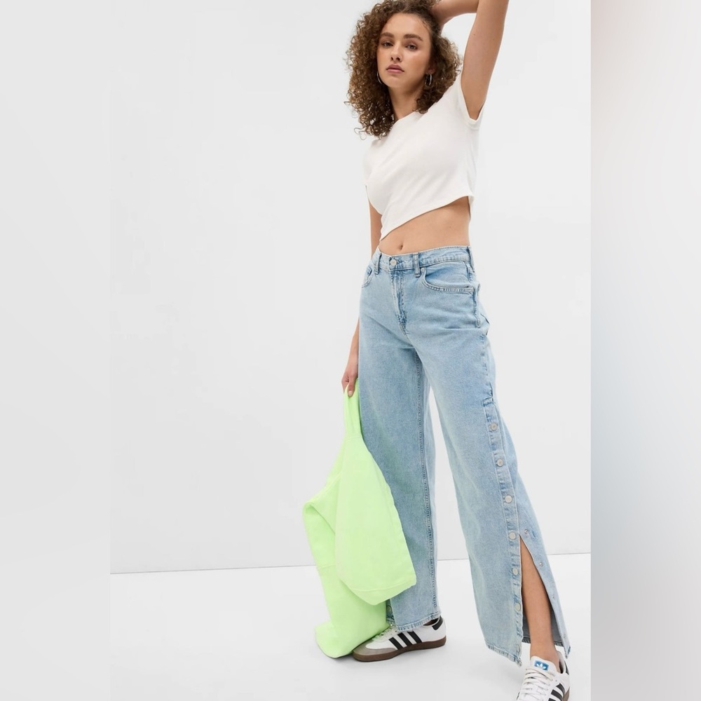 Gap Baggy Side Snap Jeans
